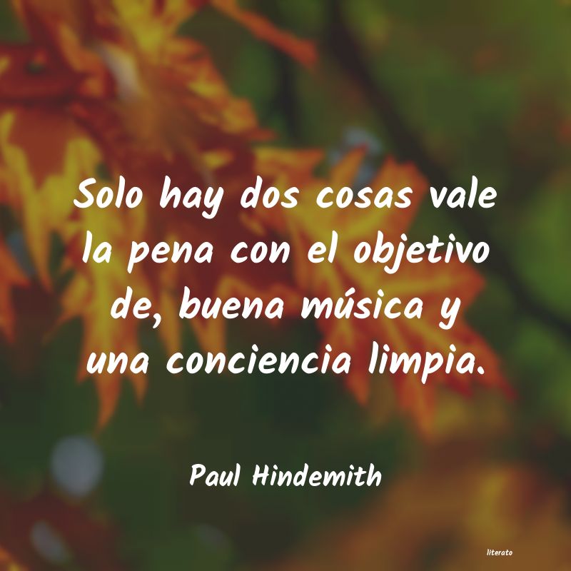 Frases de Paul Hindemith