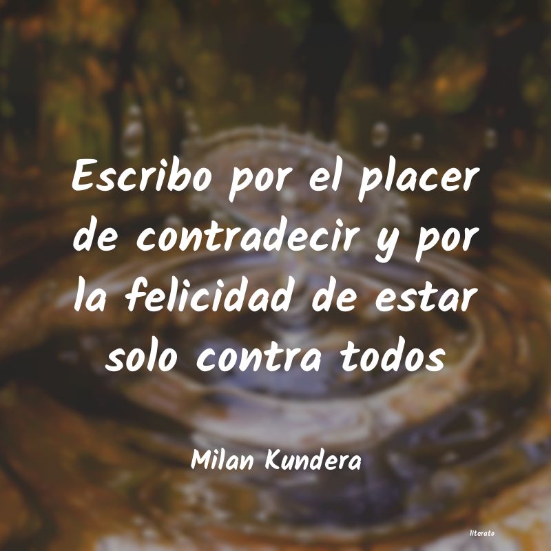 Frases de Milan Kundera