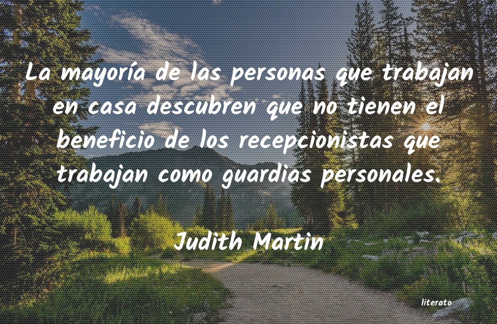 frases de Judith Martin