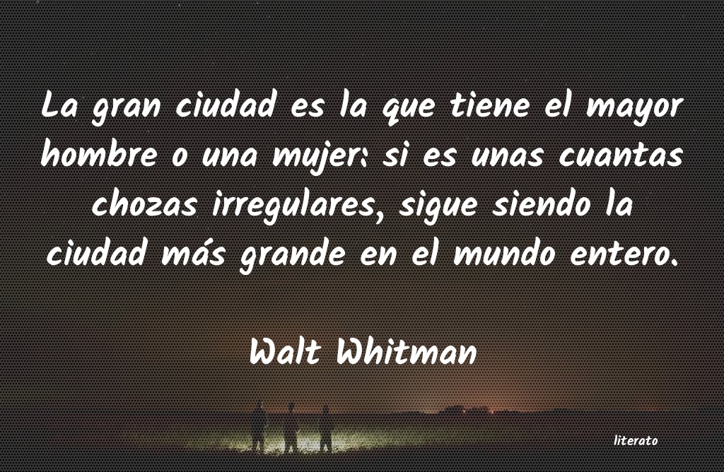 frases de Walt Whitman