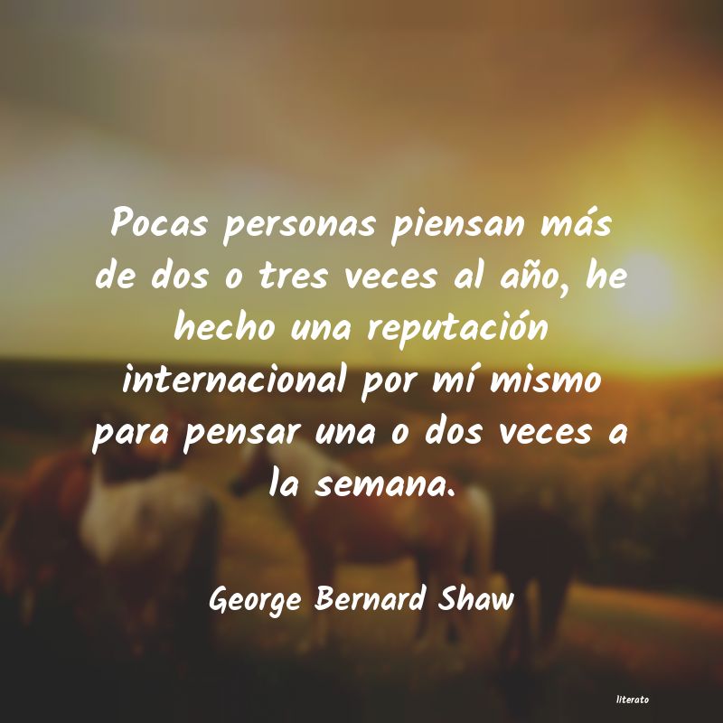 frases de George Bernard Shaw