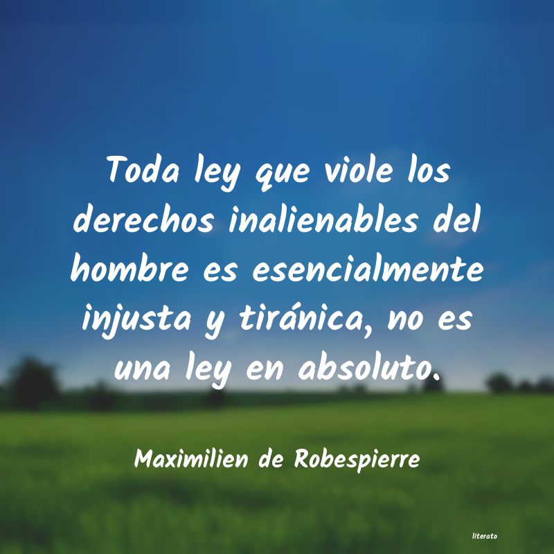 Frases de Maximilien de Robespierre