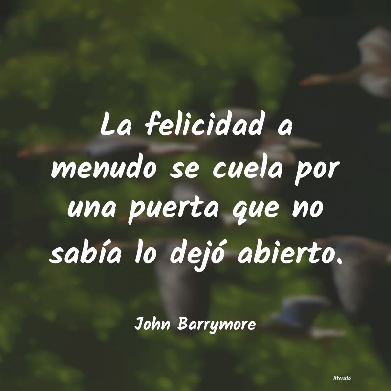 Frases de John Barrymore