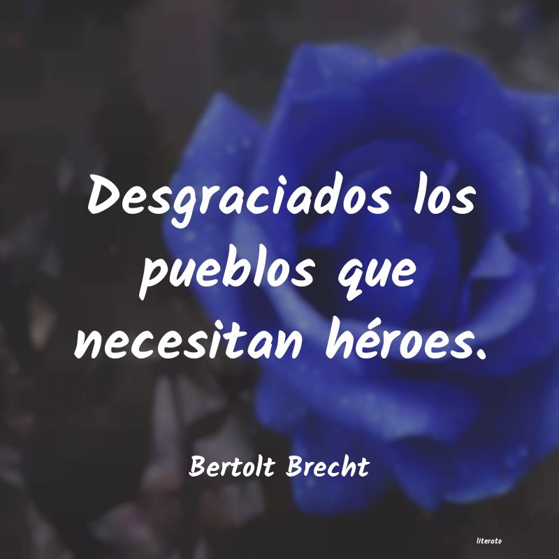 frases de Bertolt Brecht