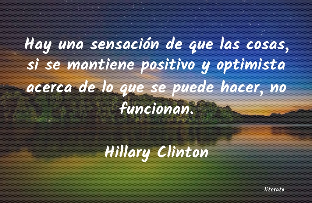 frases de Hillary Clinton