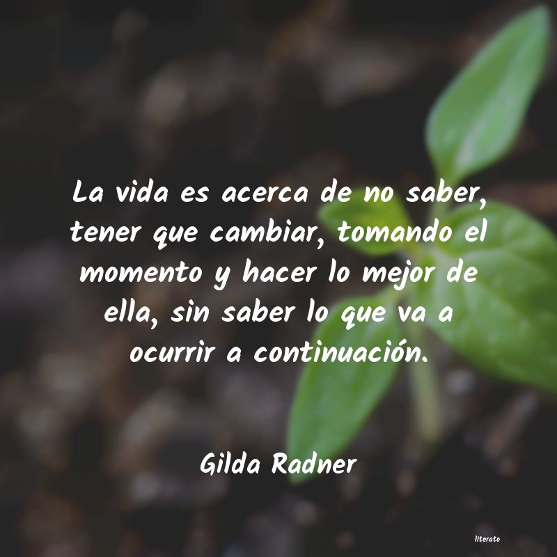 frases de Gilda Radner