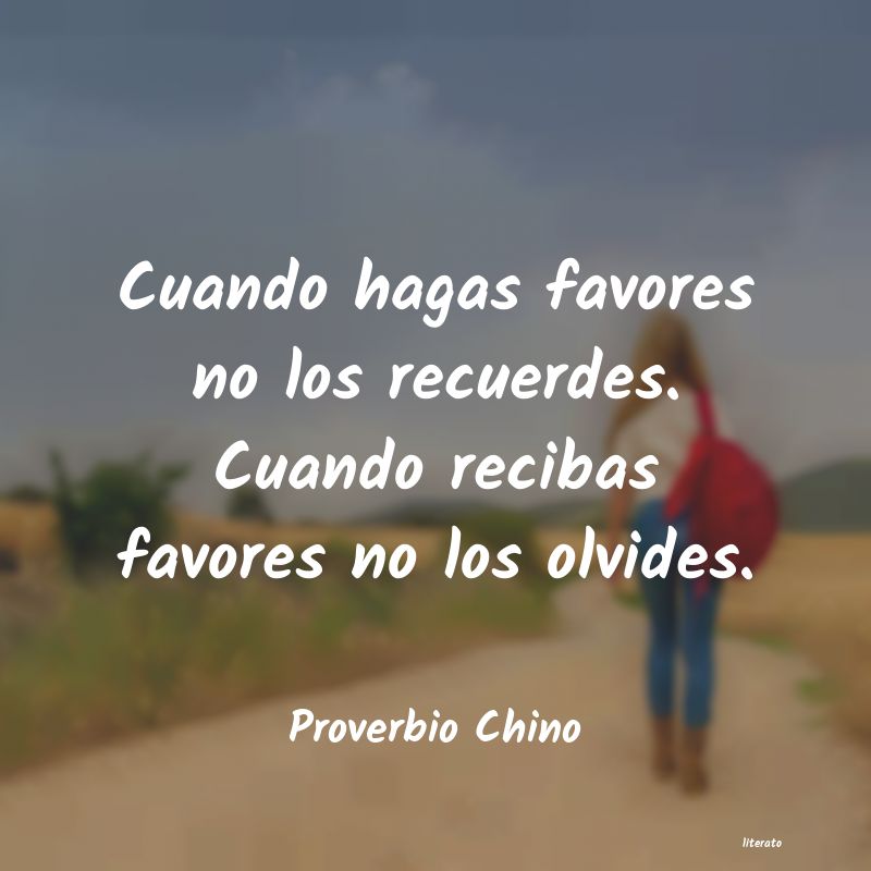 Frases de Proverbio Chino