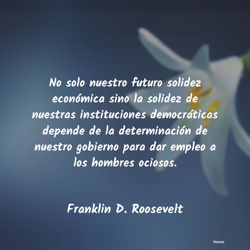 frases de Franklin D. Roosevelt