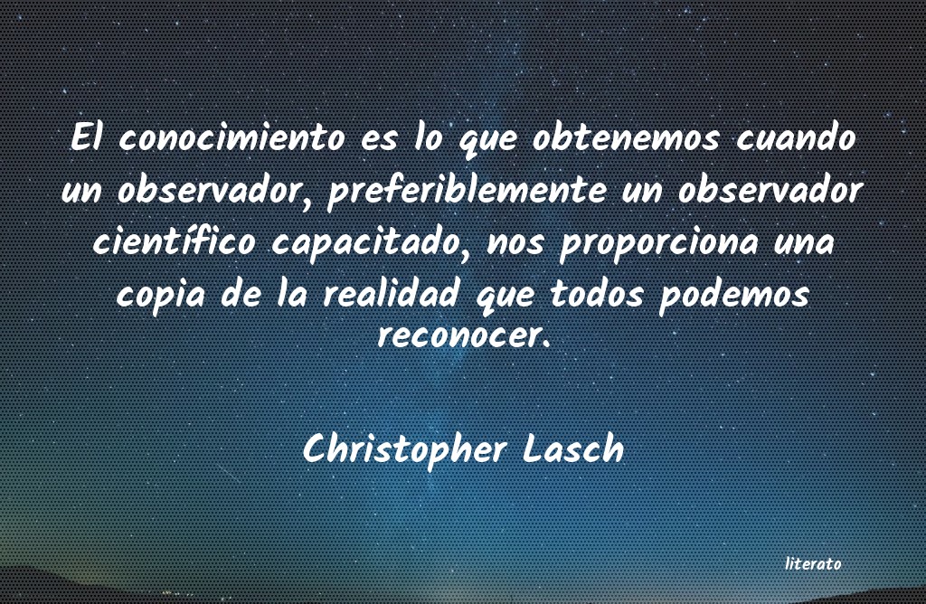 frases de Christopher Lasch