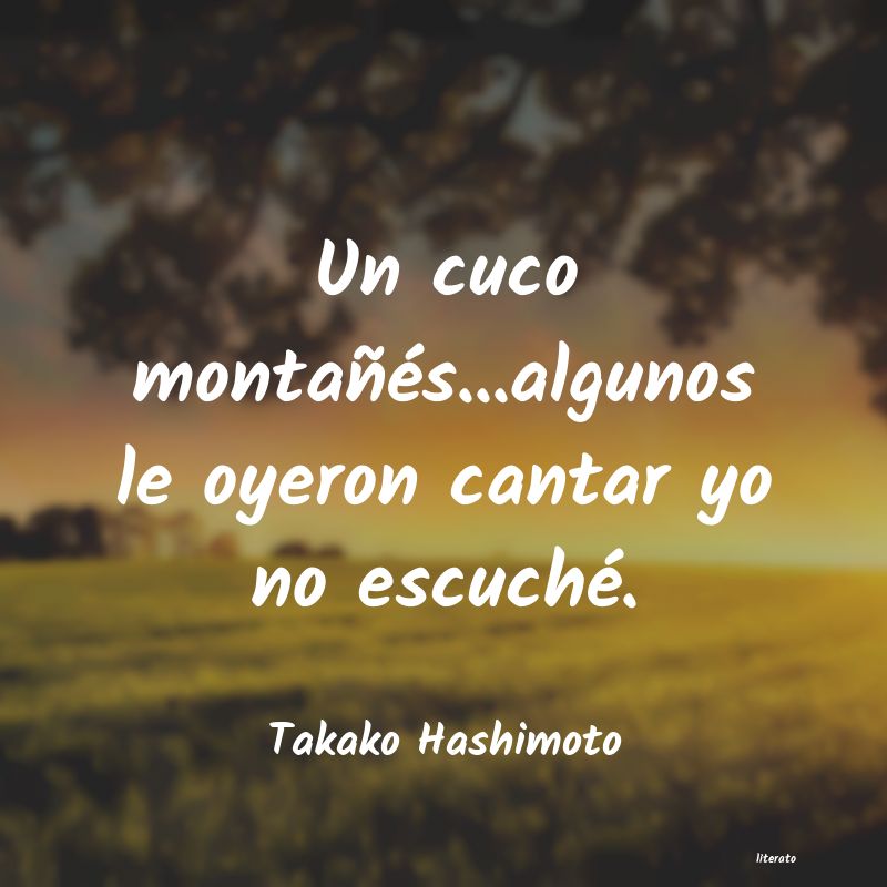 Frases de Takako Hashimoto