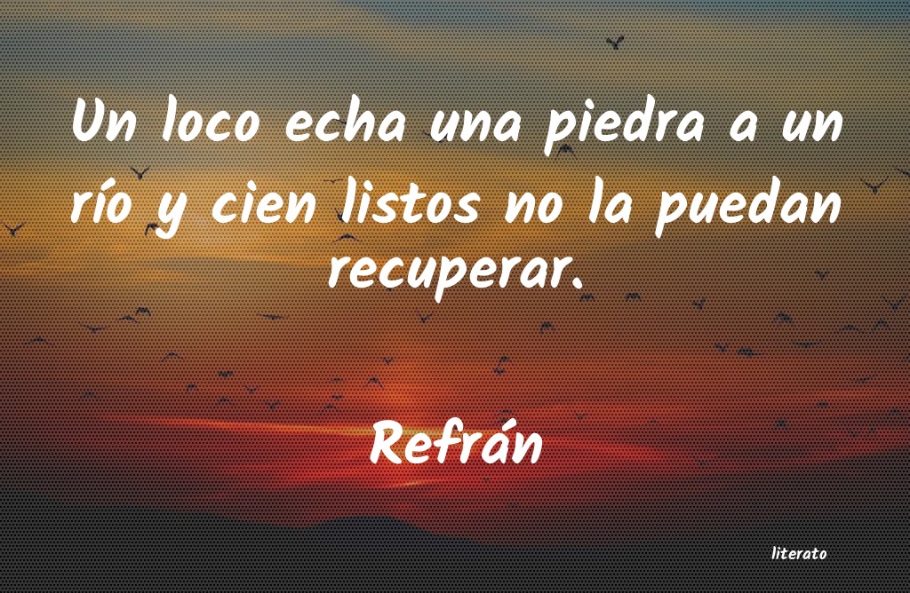 Frases de Refrán