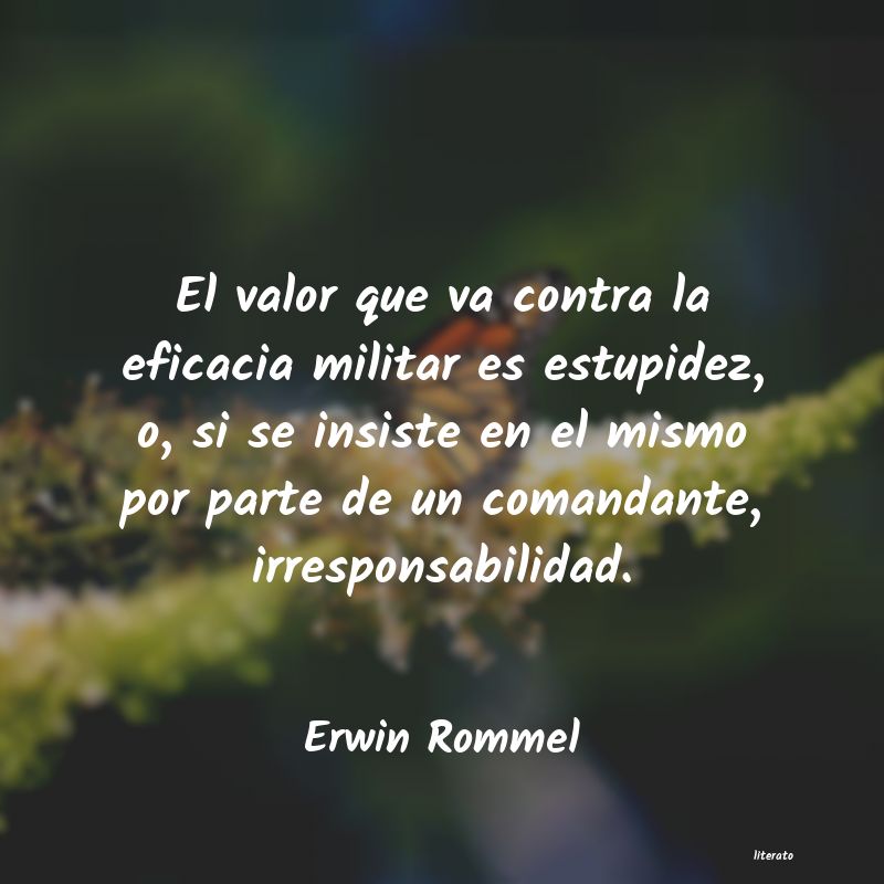 frases de Erwin Rommel