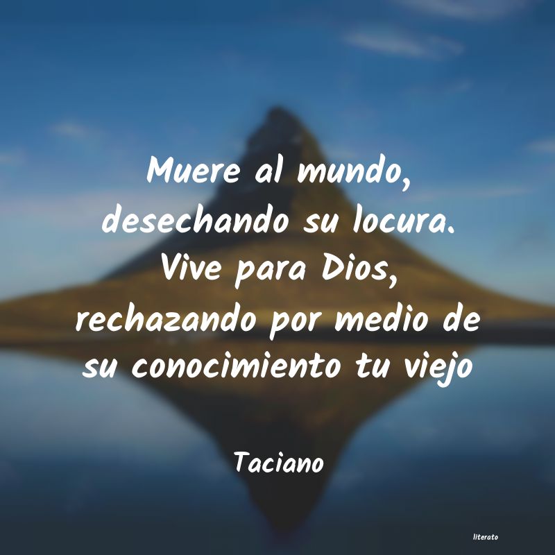 frases de Taciano