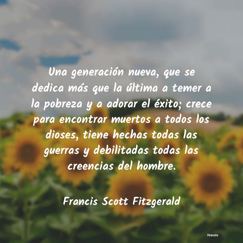 Frases de Francis Scott Fitzgerald