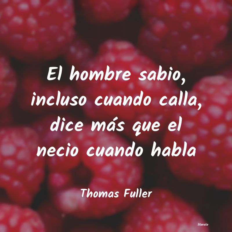 Frases de Thomas Fuller