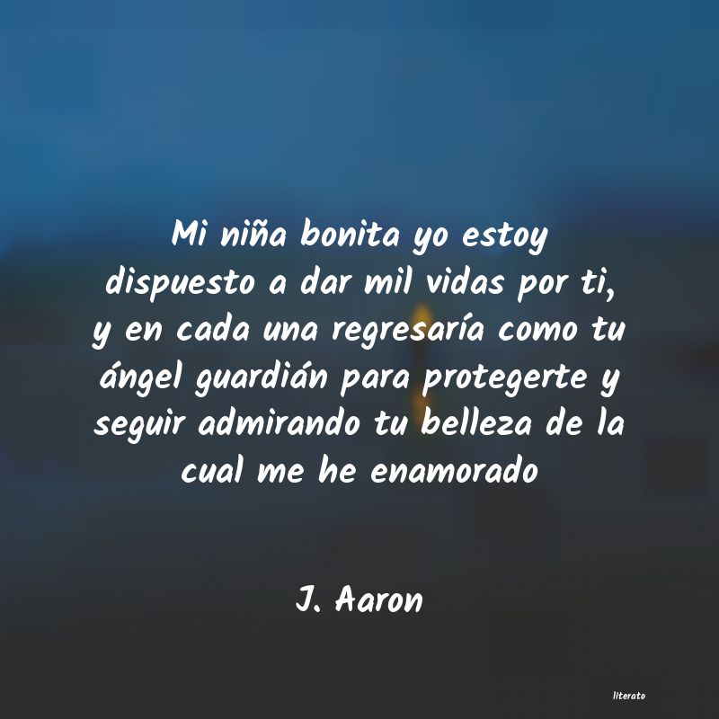 J. Aaron: Mi niña bonita yo estoy dispu