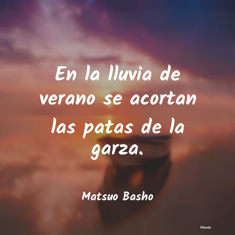 Frases de Matsuo Basho