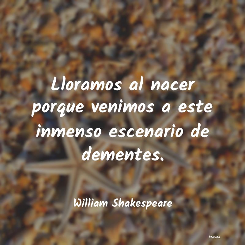 frases de William Shakespeare