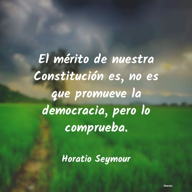 frases de Horatio Seymour