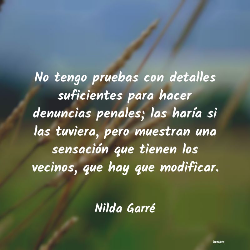 Frases de Nilda Garré