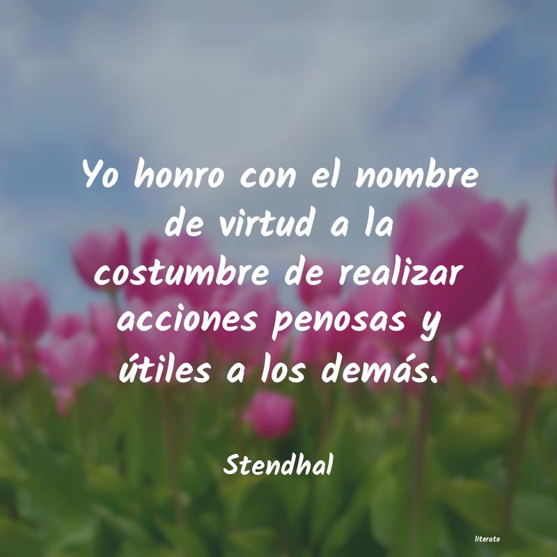 Frases de Stendhal