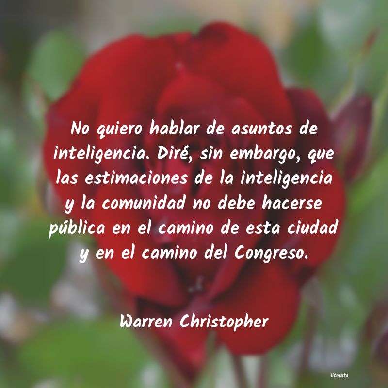 Frases de Warren Christopher