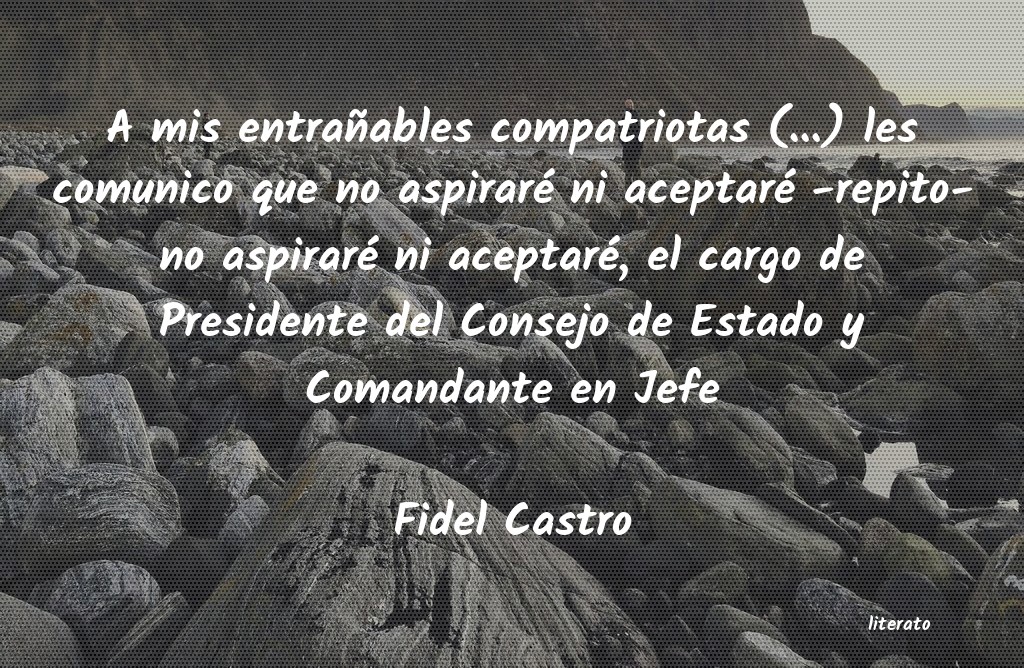 frases de Fidel Castro