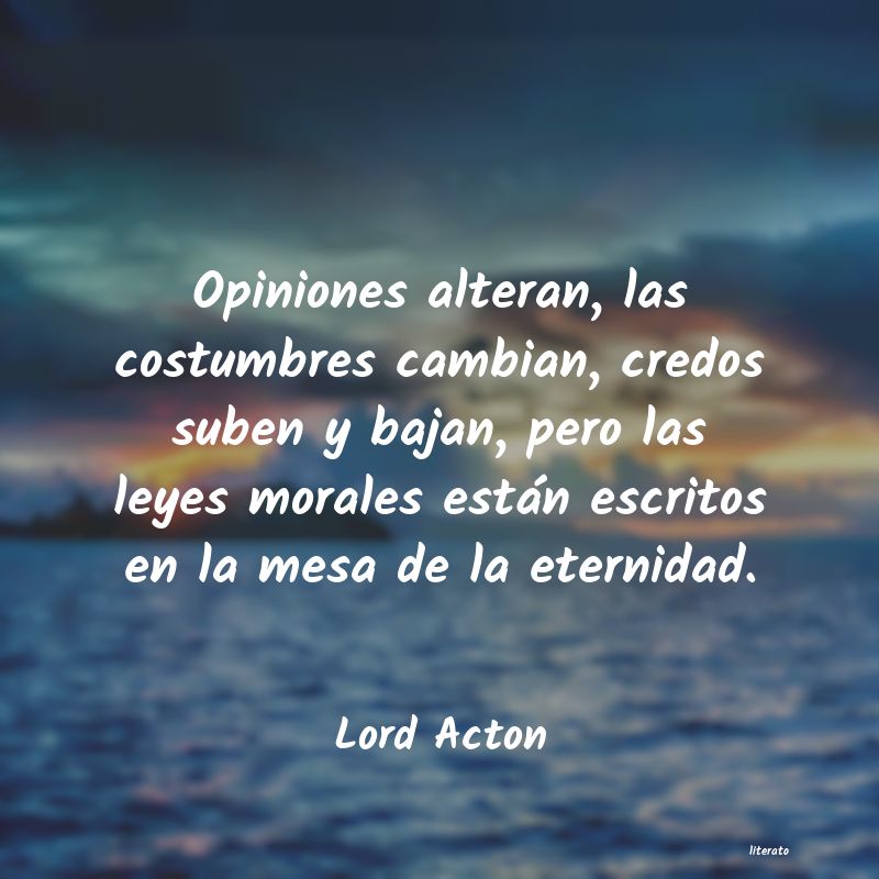 Frases de Lord Acton