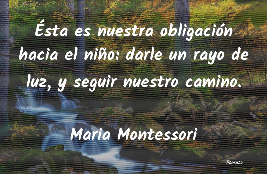 Frases de Maria Montessori