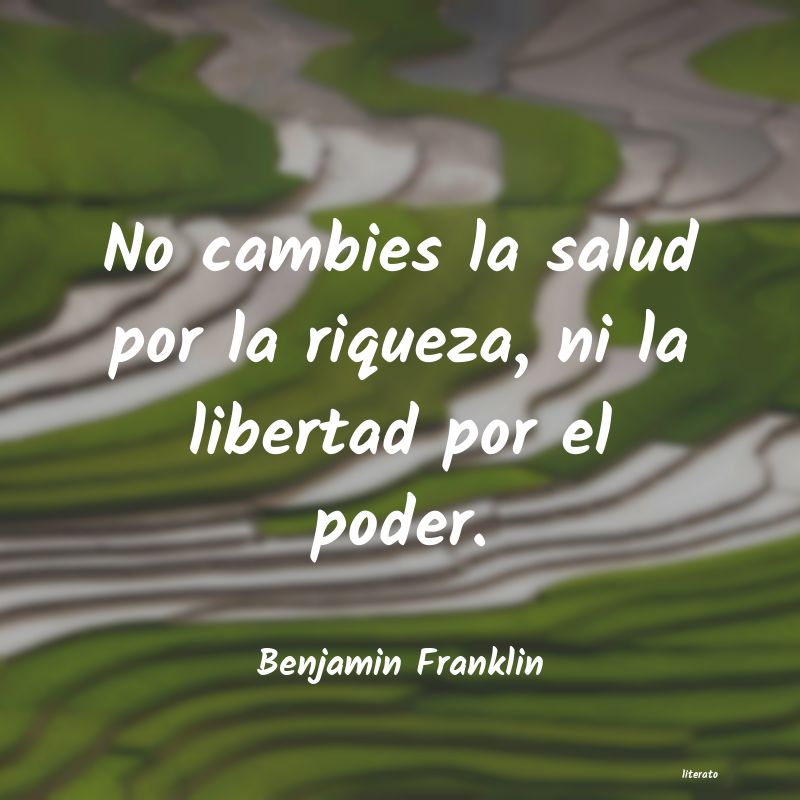 Frases de Benjamin Franklin