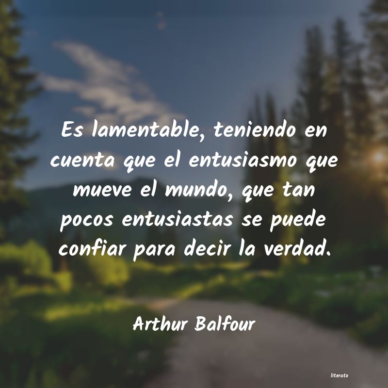 Frases de Arthur Balfour