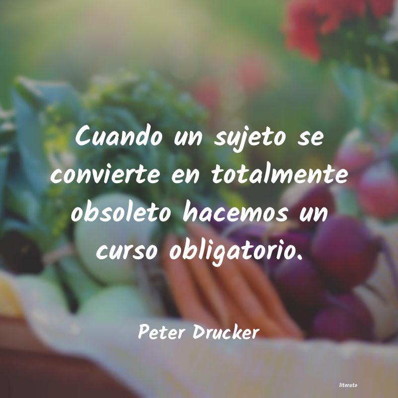 Frases de Peter Drucker