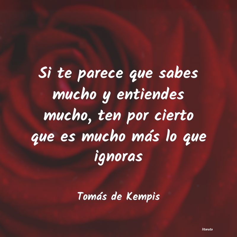 Frases de Tomás de Kempis