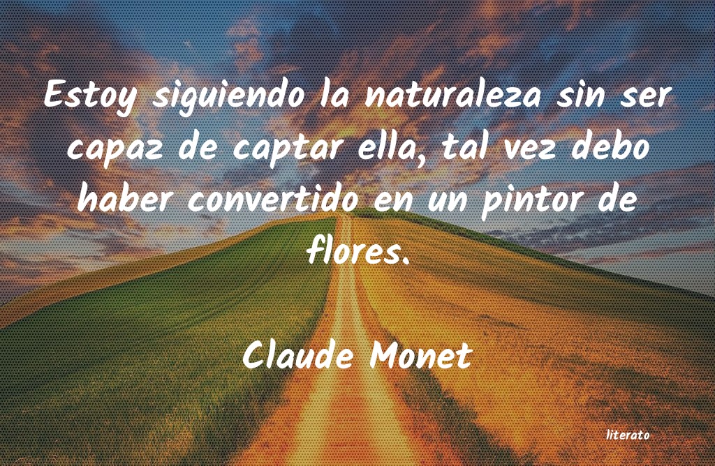 frases de Claude Monet