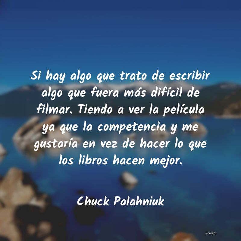 frases de Chuck Palahniuk