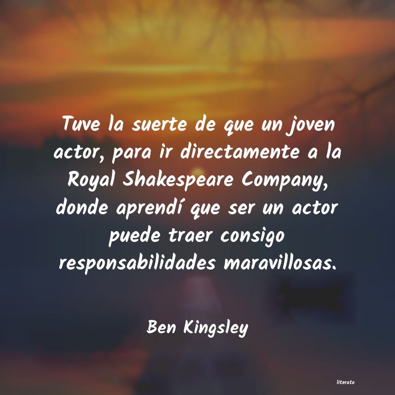 frases de Ben Kingsley