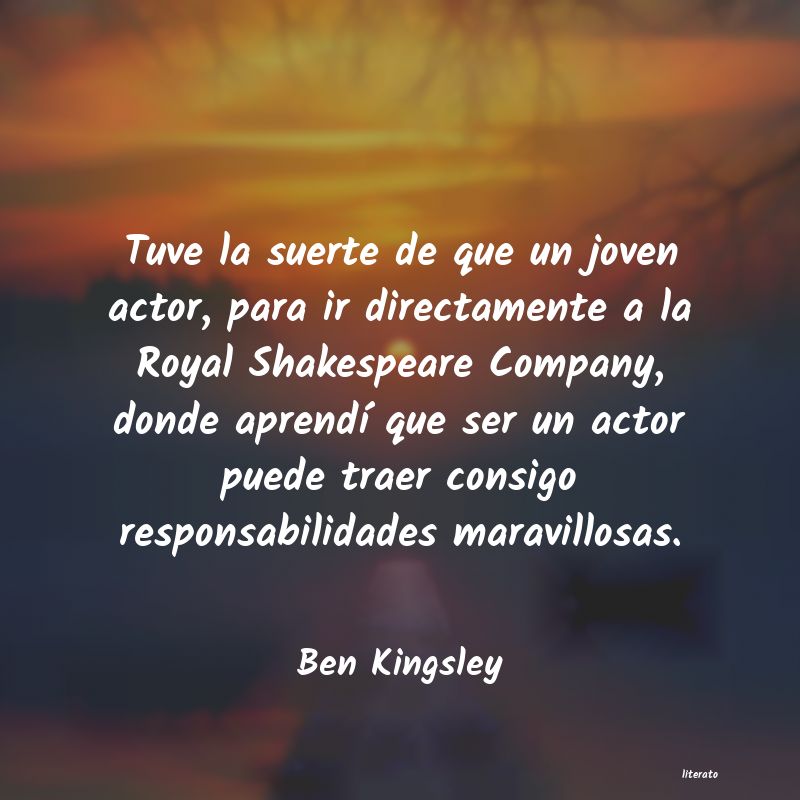 Frases de Ben Kingsley