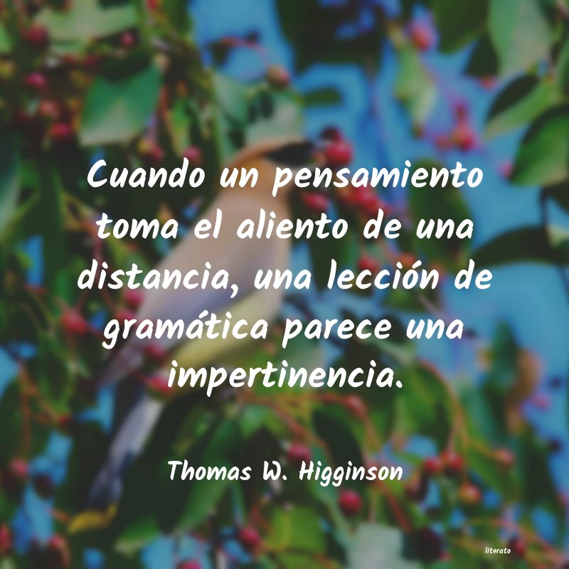 frases de Thomas W. Higginson