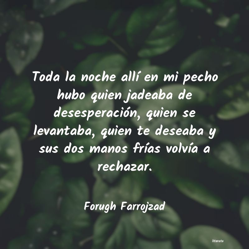 frases de Forugh Farrojzad