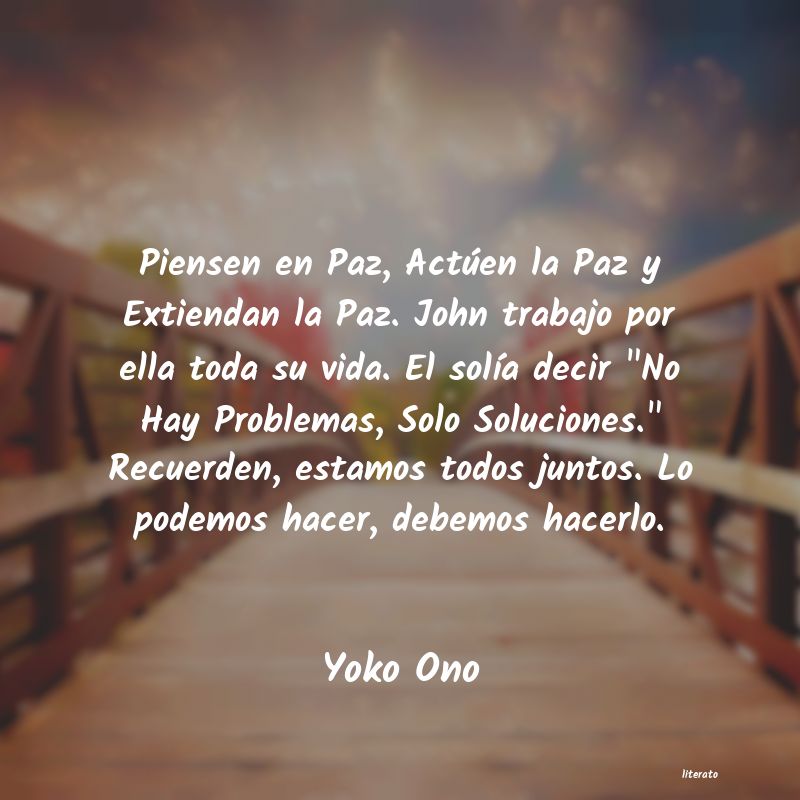 Frases de Yoko Ono