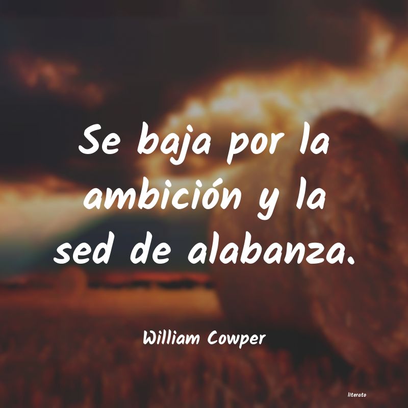 Frases de William Cowper