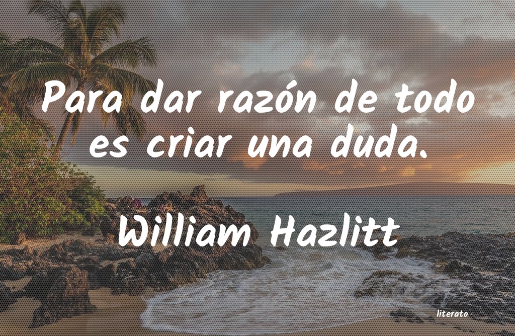 Frases de William Hazlitt