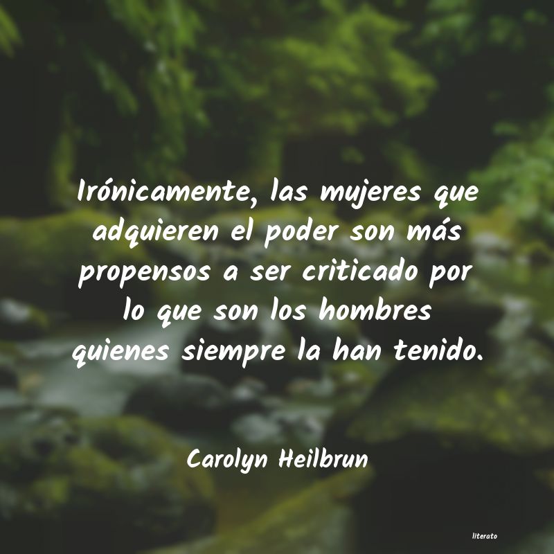 frases de Carolyn Heilbrun
