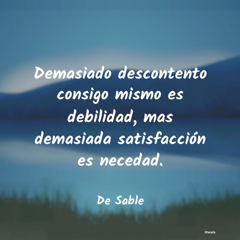 Frases de De Sable