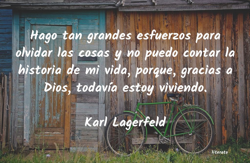 frases de Karl Lagerfeld