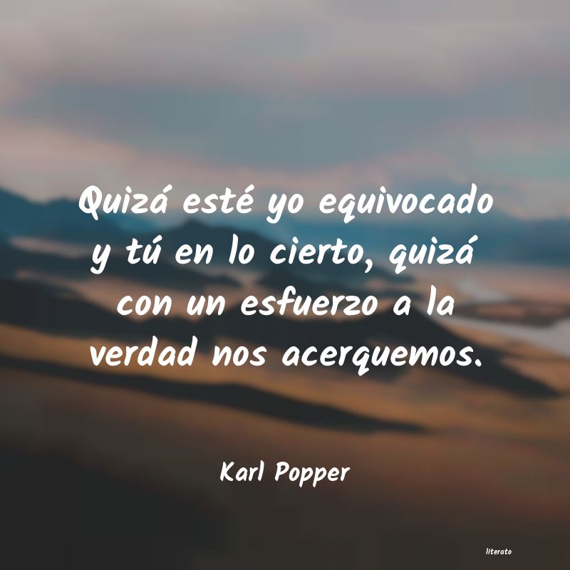 Frases de Karl Popper