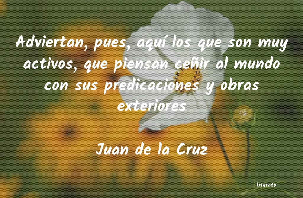 frases de Juan de la Cruz