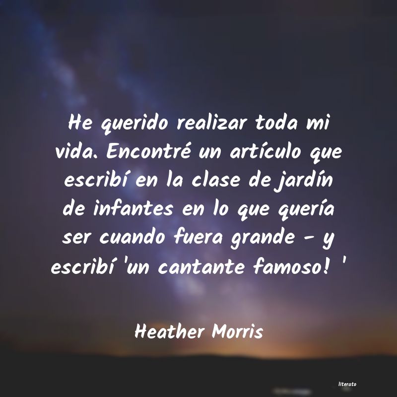frases de Heather Morris