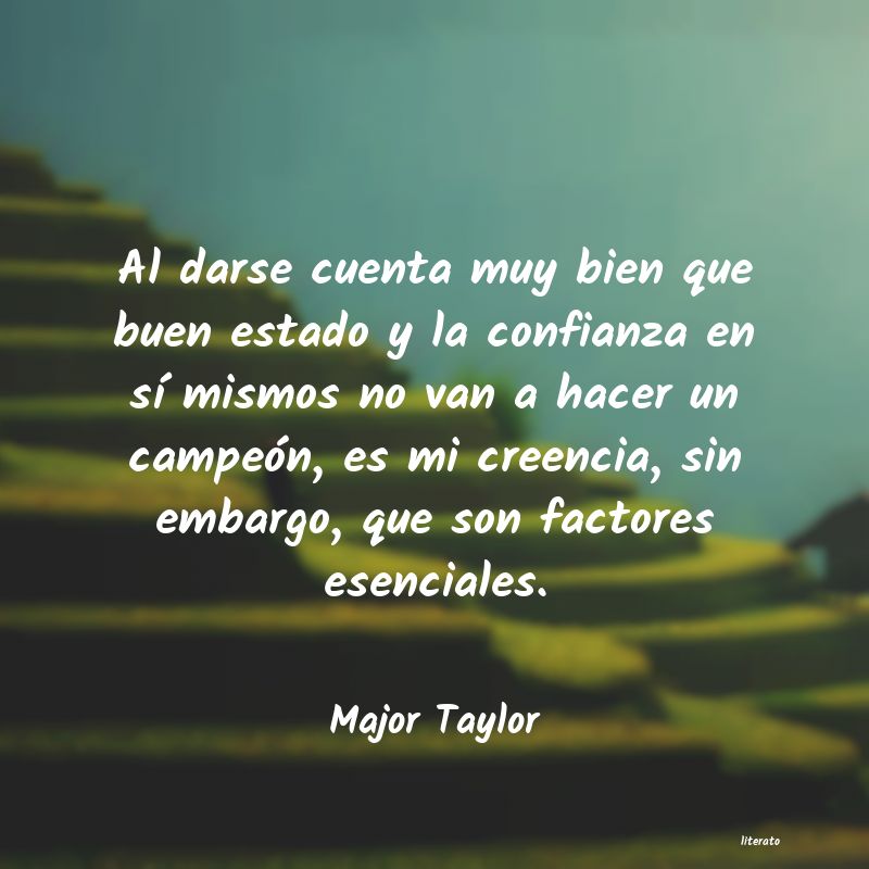 frases de Major Taylor