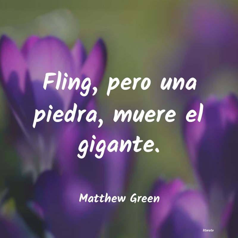 Frases de Matthew Green